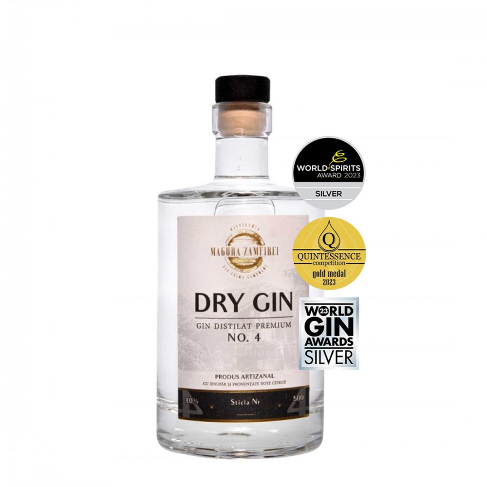 Magura Zamfirei Premium Distilat No4 Dry Gin 0.5L