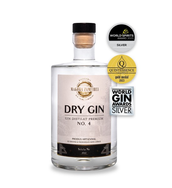 Magura Zamfirei Premium Distilat No4 Dry Gin 0.7L - 1