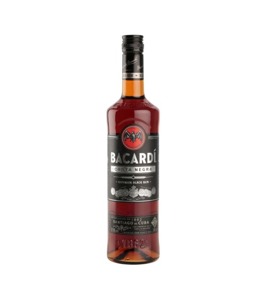 Bacardi Carta Negra 37.5% Rom 0.7L - 1