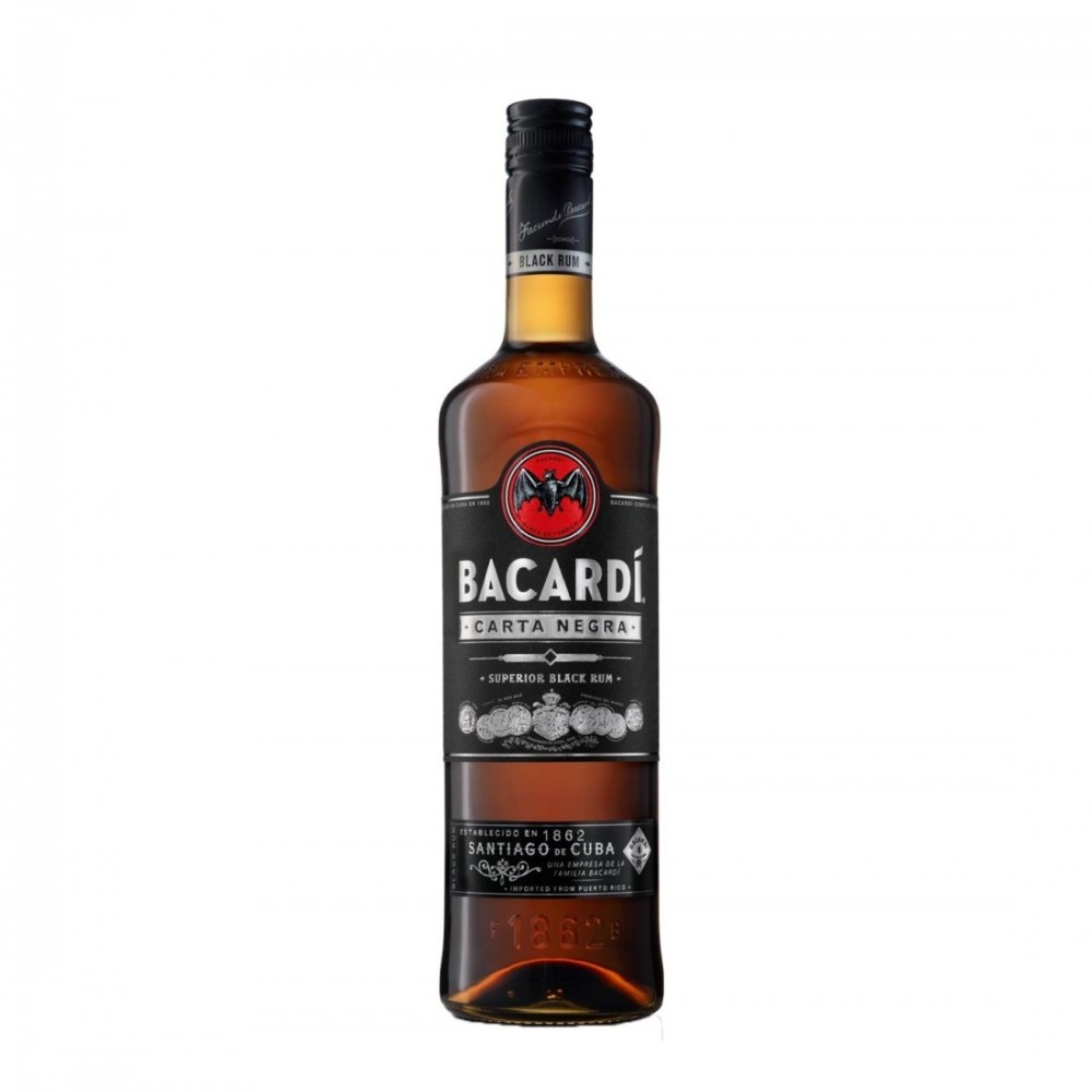 Bacardi Carta Negra 40% Rom 1L