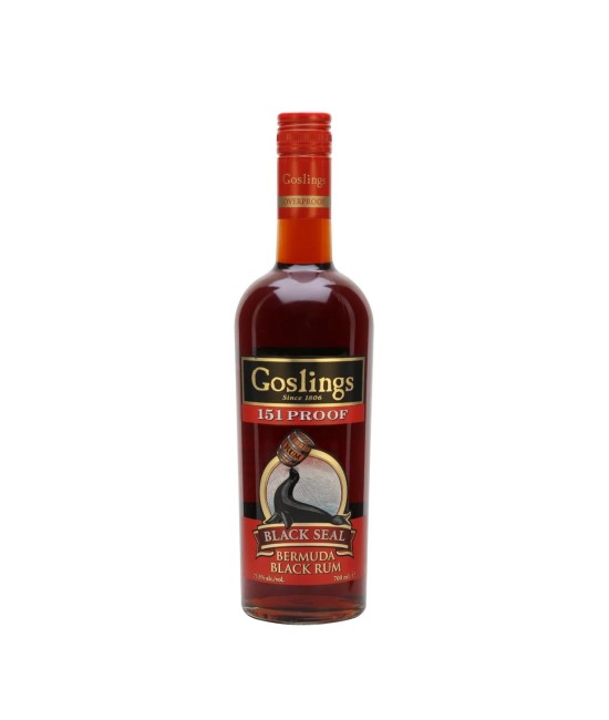 OVERPROOF RUM - Goslings Black Seal 151 Proof Rom 0.7L
