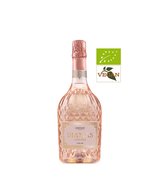 Corvezzo Diamas Cuvee Rose Extra Dry Organic 0.75L