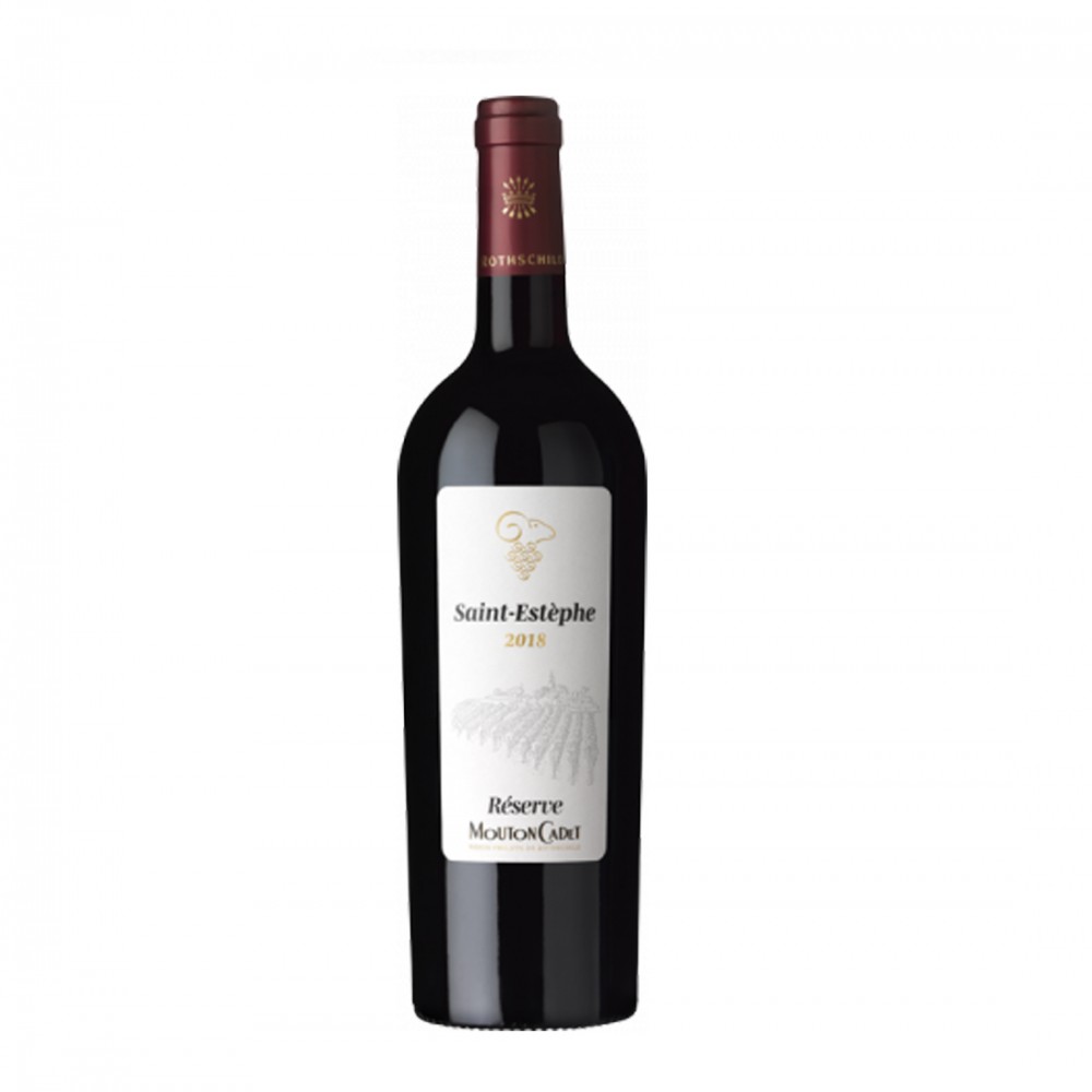 Mouton Cadet Merlot, Cabernet Sauvignon & Petit Verdot Reserve Saint Estephe - Vin Rosu Sec - Franta - 0.75L