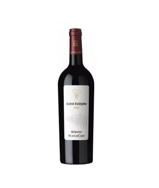 VIN SEC - Mouton Cadet Merlot, Cabernet Sauvignon & Petit Verdot Reserve Saint Estephe - Vin Rosu Sec - Franta - 0.75L