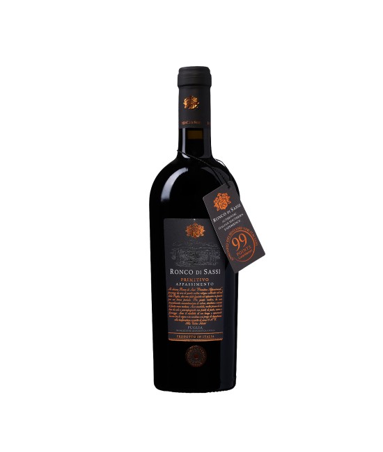 VINURI PRIMITIVO - Ronco di Sassi Primitivo Appassimento Puglia IGT - Vin Rosu Sec - Italia - 0.75L