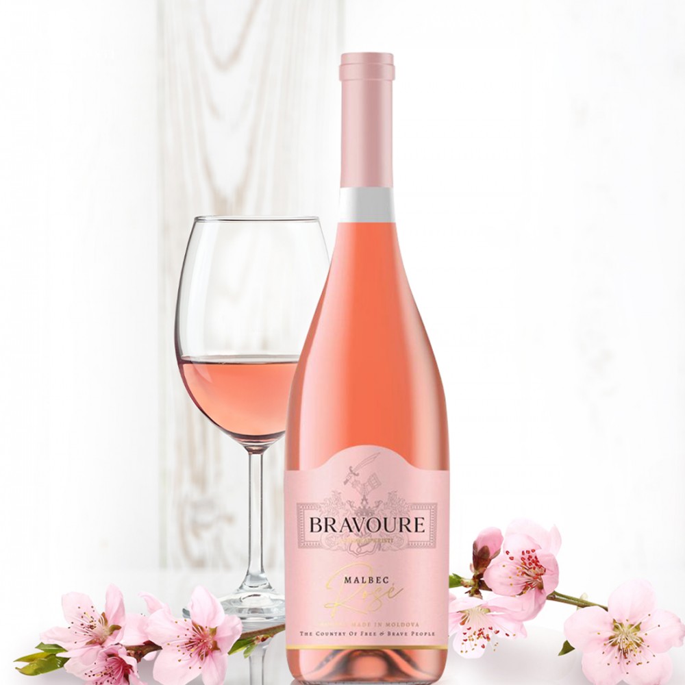 Bravoure by Chateau Cristi Malbec - Vin Rose Sec - Republica Moldova - 0.75L