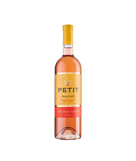 VINURI CHATEAU CRISTI - Petit by Chateau Cristi Merlot Rose - Vin Rose Sec - Republica Moldova - 0.75L