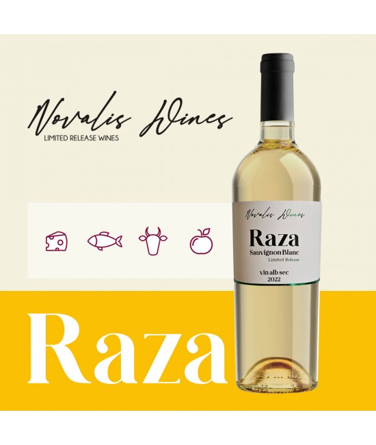 VIN SEC - Novalis Wines RAZA Sauvignon Blanc - Vin Alb Sec - Romania - 0.75L
