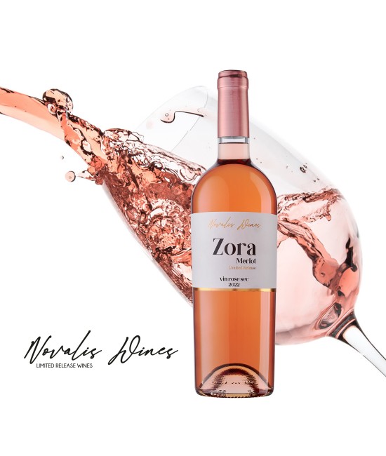 Novalis Wines ZORA Merlot - Vin Rose Sec - Romania - 0.75L