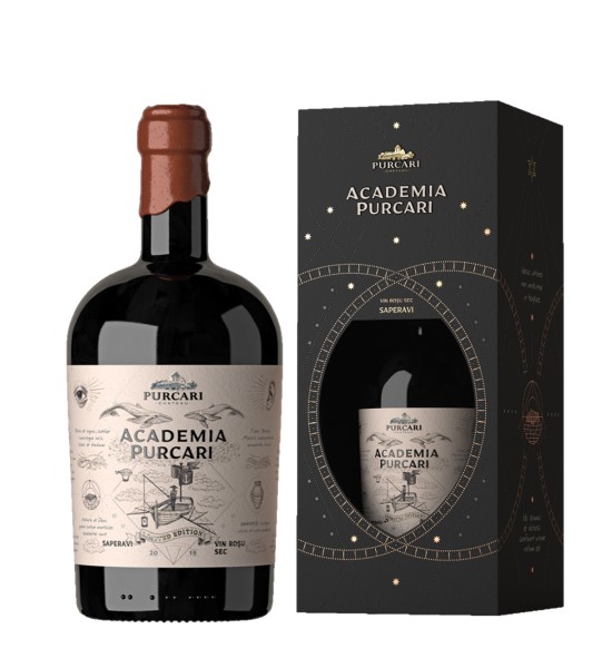 Purcari Academia Saperavi- Vin Rosu Sec - Republica Moldova - 0.75L - 1