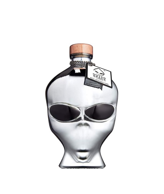 Outer Space Alien Head Chrome Edition Vodka 0.7L