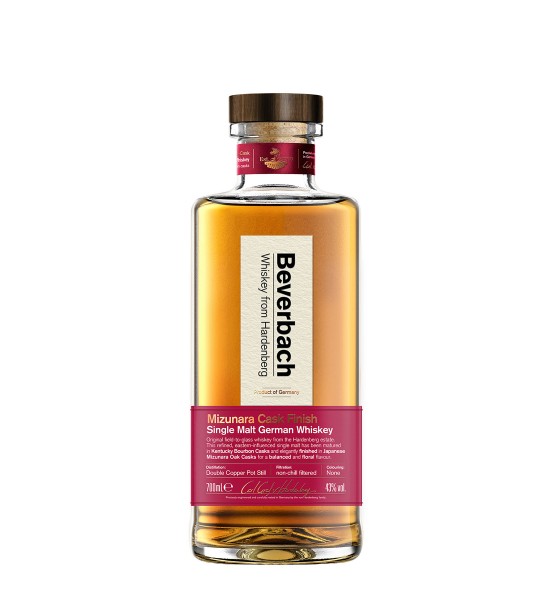 Beverbach Mizunara Oak Cask Finish German Single Malt Whisky 0.7L Beverbach Mizunara Oak Cask Finish German Single Malt Whisky 0.7L - 1