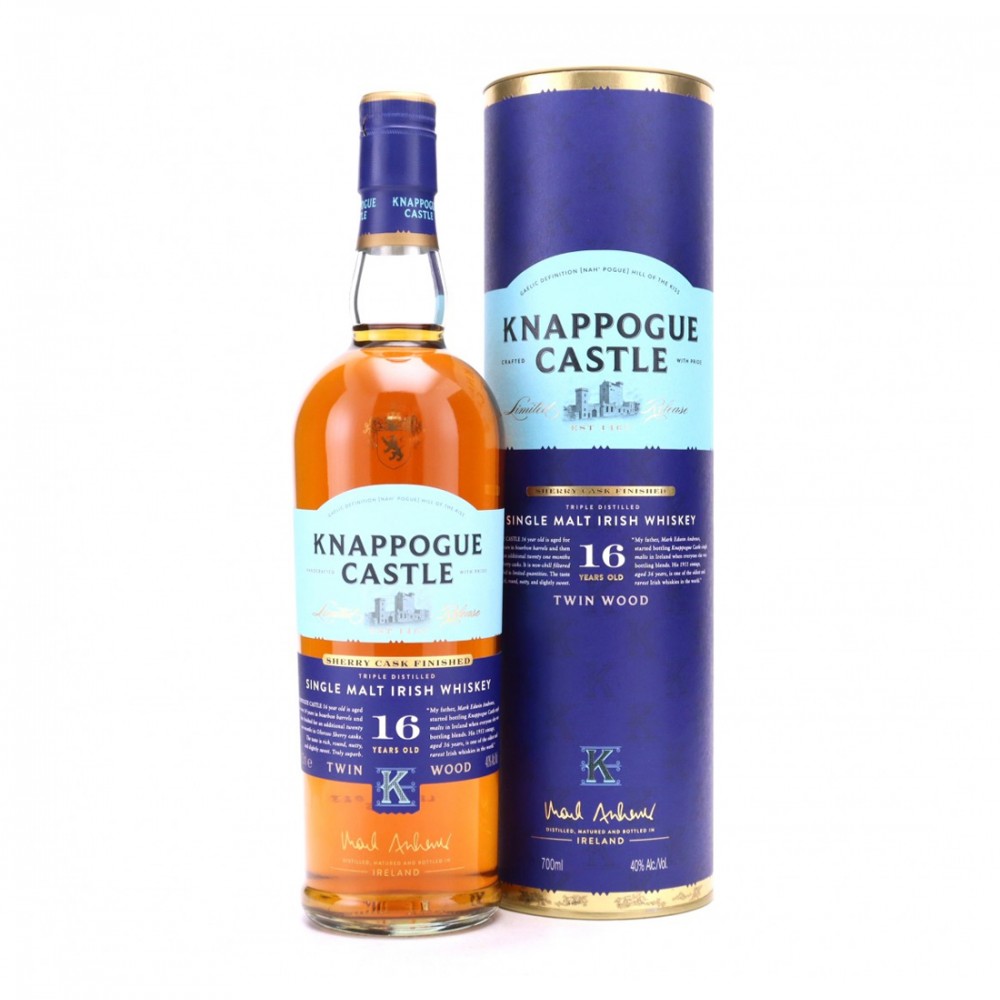 Knappogue Castle 16 ani Single Malt Irish Whiskey 0.7L