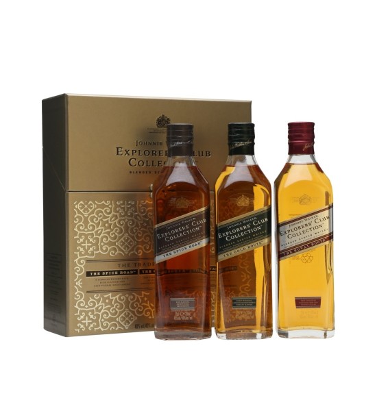 Johnnie Walker Explorer's Club Blended Scotch Whisky Collection 3 sticle x 0.2L - 1