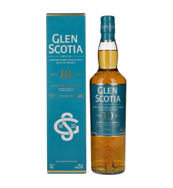 Glen Scotia 10 ani Campbeltown Single Malt Scotch Whisky 0.7L Glen Scotia 10 ani Campbeltown Single Malt Scotch Whisky 0.7L - 1