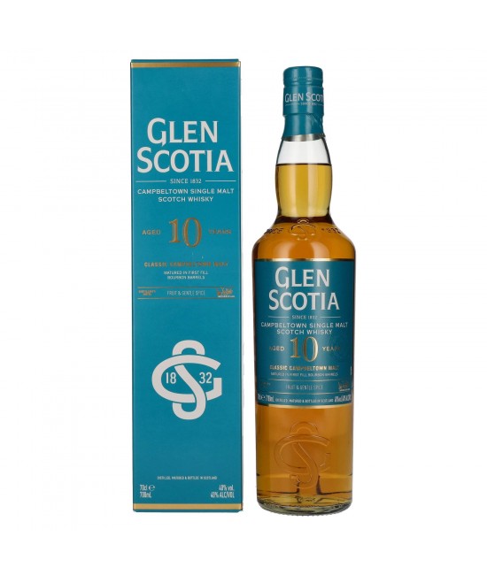 Selectie Whisky - Glen Scotia 10 ani Campbeltown Single Malt Scotch Whisky 0.7L
