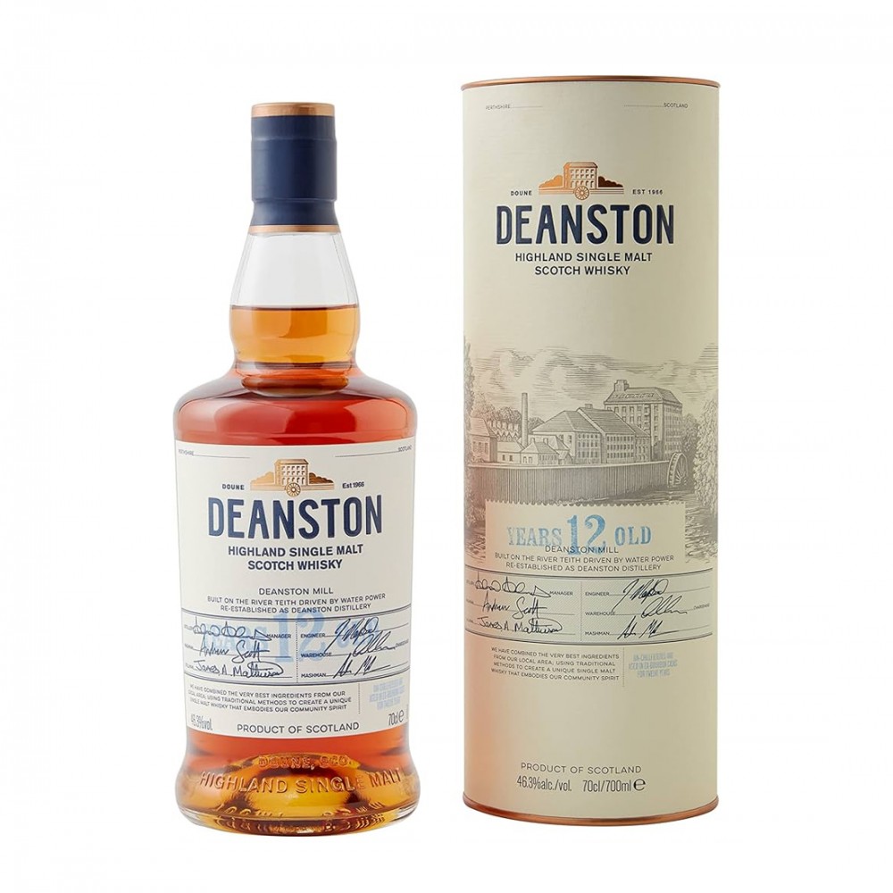 Deanston Highland Single Malt Scotch Whisky 12 ani 0.7L