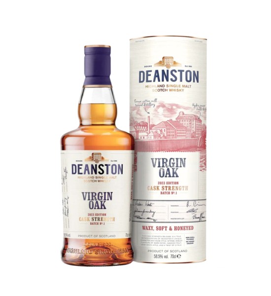 Deanston Highland Single Malt Scotch Whisky Virgin Oak Cask Strength 0.7L - 1