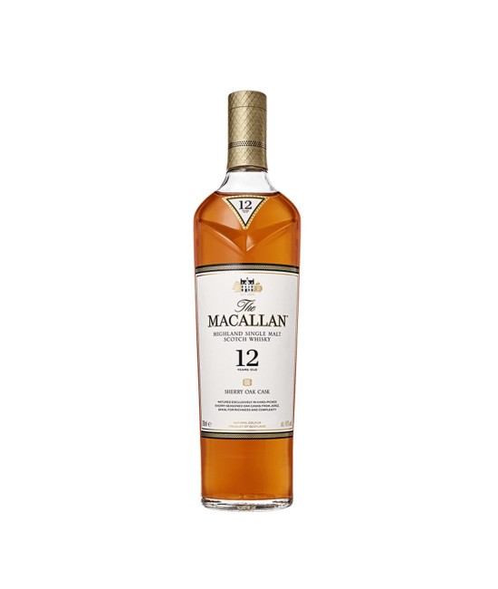 SCOTCH WHISKY - The Macallan Sherry Oak 12 ani Highland Single Malt Scotch Whisky 0.7L