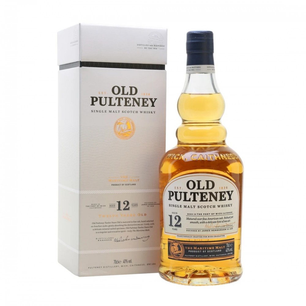 Old Pulteney 12 ani Highland Single Malt Scotch Whisky 0.7L