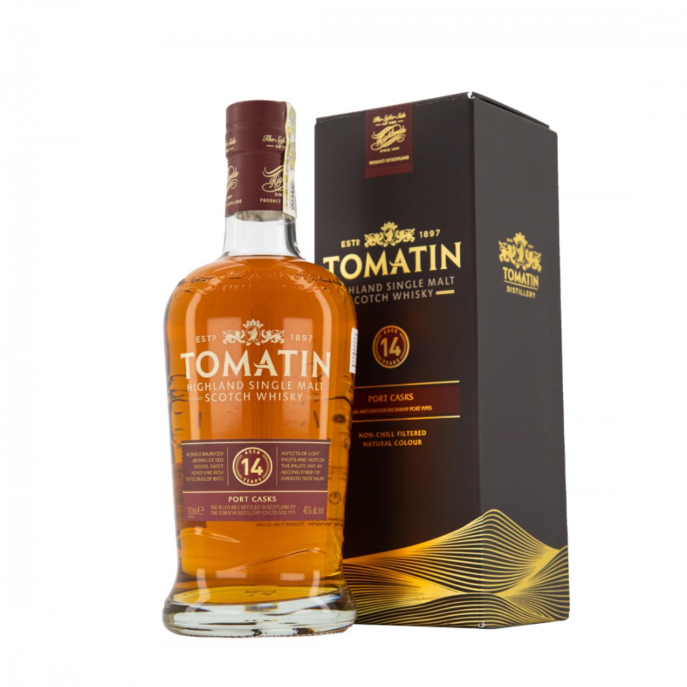 Tomatin 14 ani Highland Single Malt Scotch Whisky 0.7L
