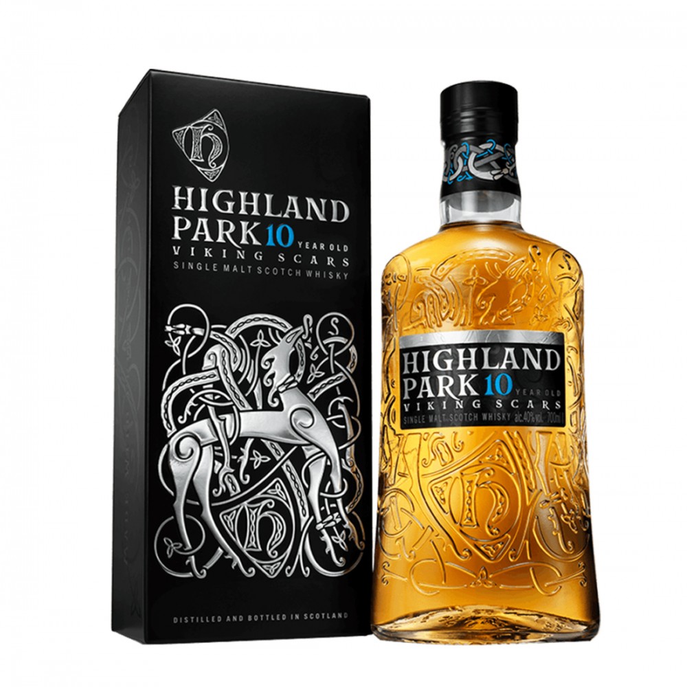Highland Park Viking Scars 10 ani Island Single Malt Scotch Whisky 0.7L