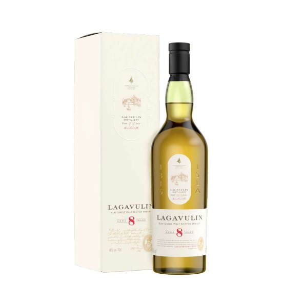 Lagavulin 8 ani Islay Single Malt Scotch Whisky 0.7L - 1