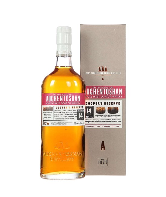 WHISKY - Auchentoshan Coopers Reserve 14 Ani Lowland Single Malt Scotch Whisky 0.7L