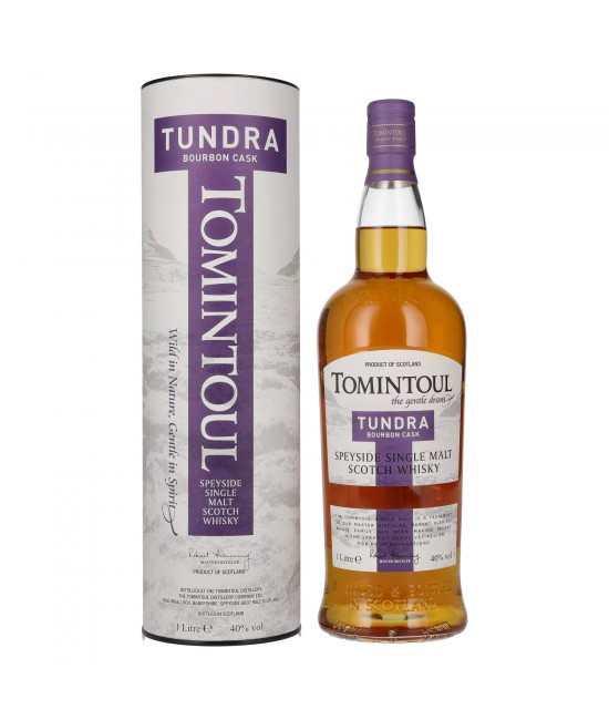 WHISKY - Tomintoul Tundra Bourbon Cask Speyside Single Malt Scotch Whisky 1L