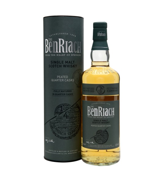 Benriach Quarter Cask Peated Speyside Single Malt Scotch Whisky 0.7L - 1