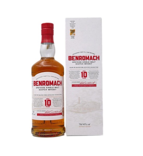 Benromach 10 ani Speyside Single Malt Scotch Whisky 0.7L - 1