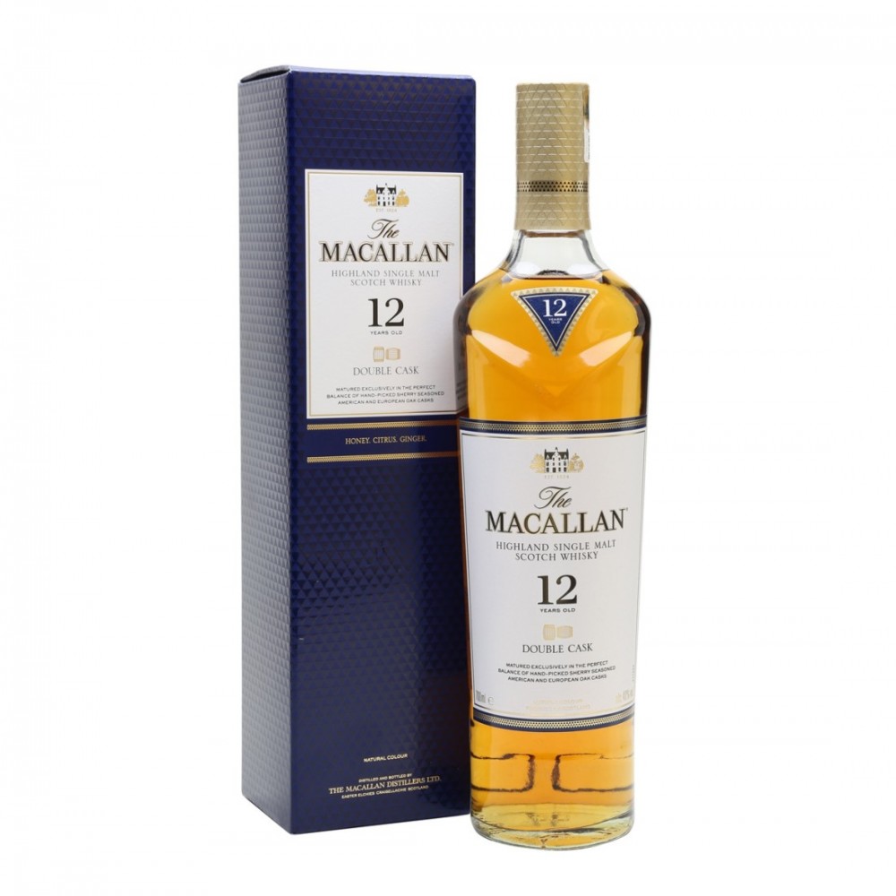 The Macallan Double Cask 12 ani Highland Single Malt Scotch Whisky 0.7L