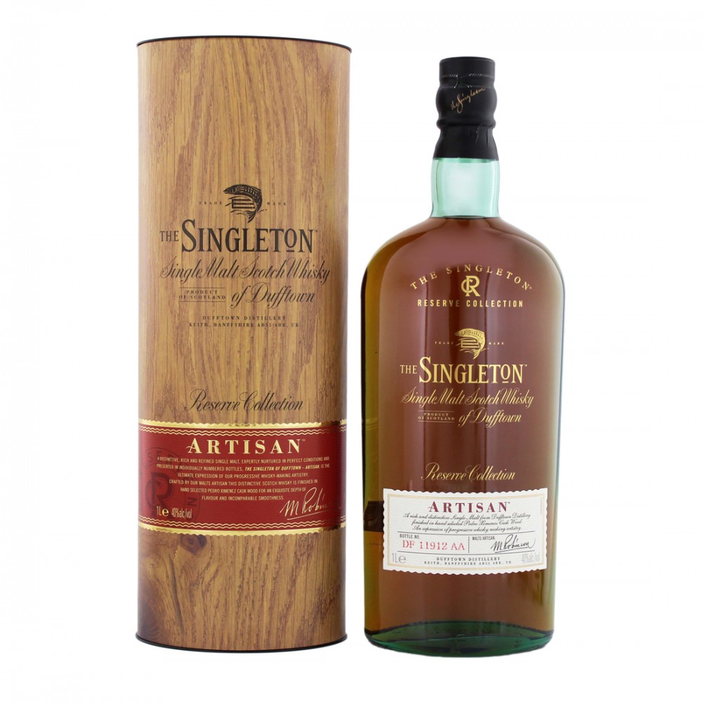 The Singleton of Dufftown Artisan Speyside Single Malt Scotch Whisky 1L