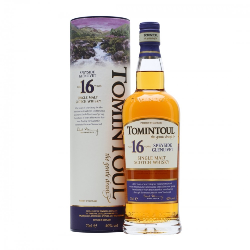 Tomintoul 16 ani Speyside Single Malt Scotch Whisky 0.7L