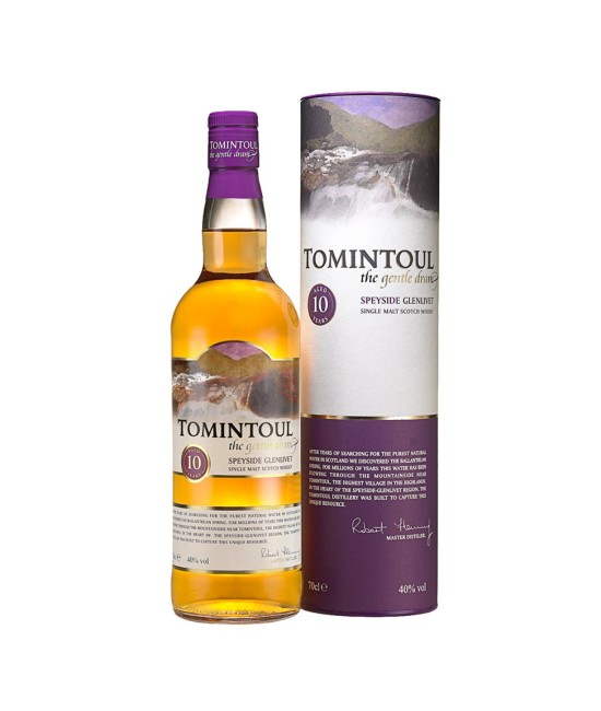 WHISKY - Tomintoul 10 ani The Gentle Dram Speyside Single Malt Scotch Whisky 0.7L